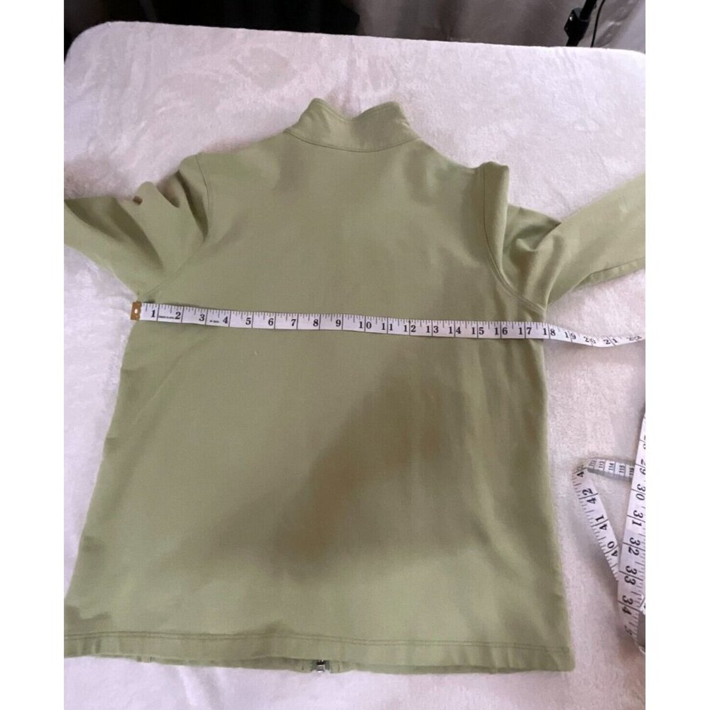 EDDIE BAUER Women's Collared Zip Up Green Activewear Outdoor Jacket Small Cotton - Picture 8 of 10